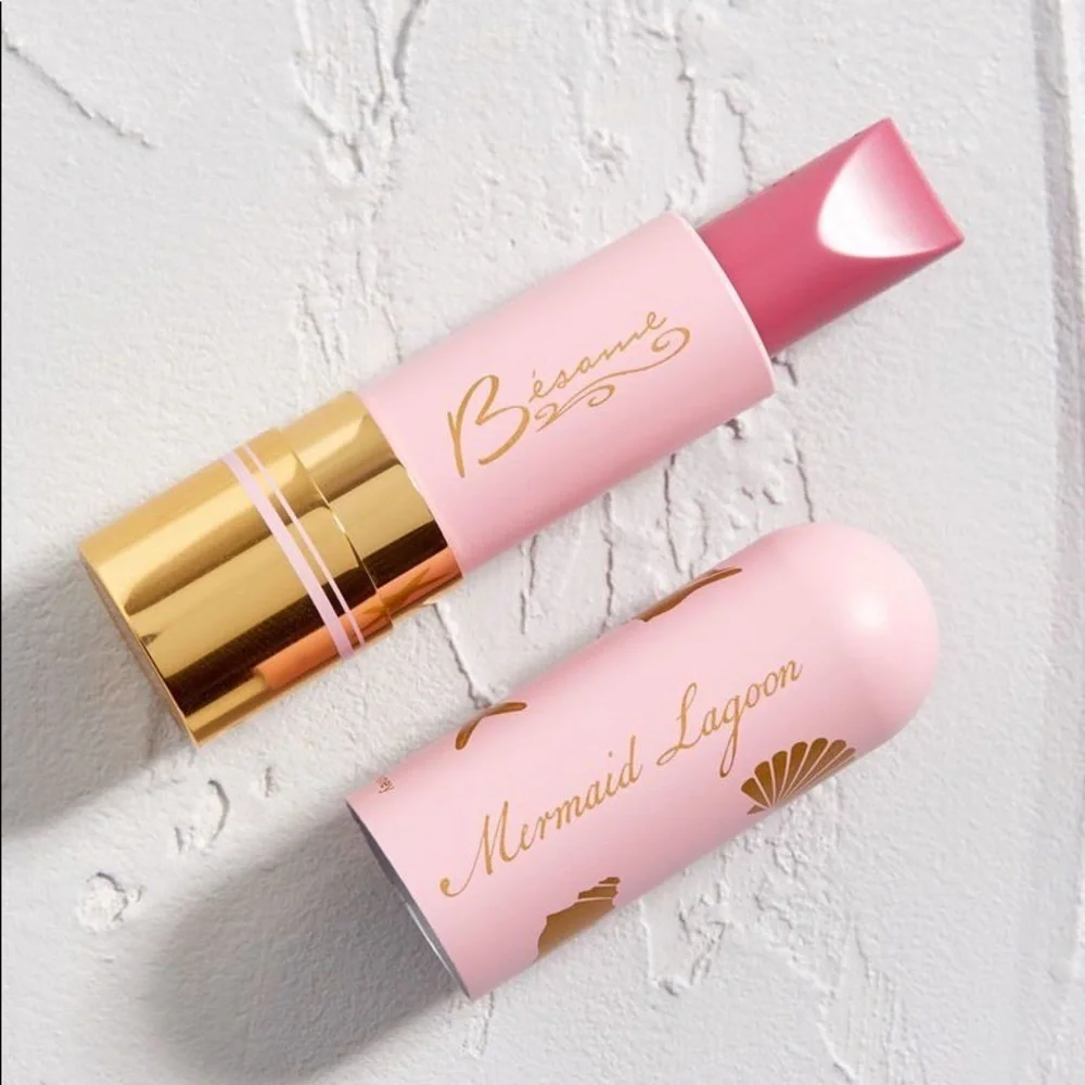 Besame Mermaid Lagoon Starfish Pink Lipstick